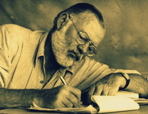 Hemingway writing