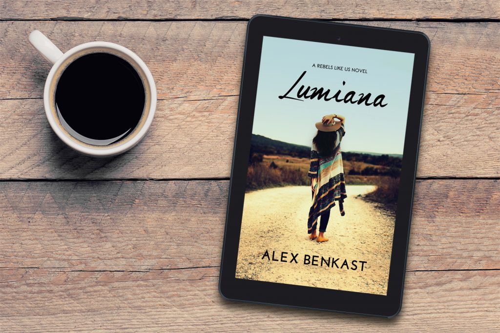 Cover of Lumiana by Alex Benkast and coffee