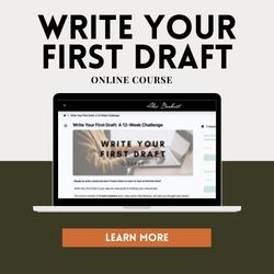 Write Your First Draft Online Course